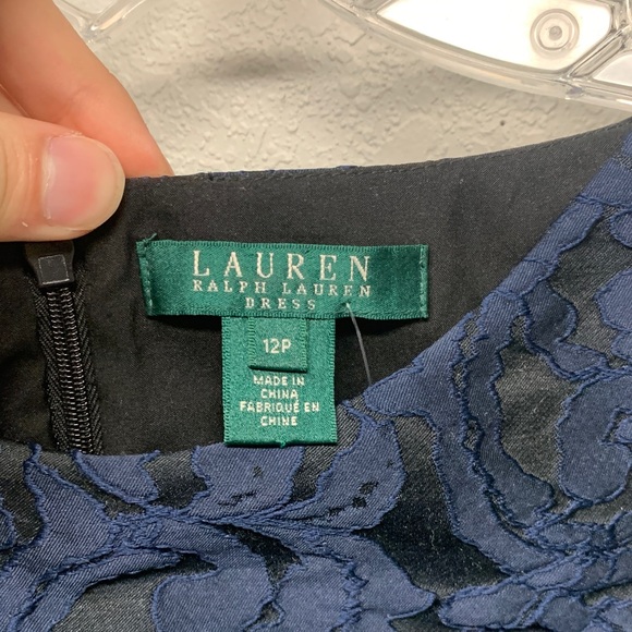 Ralph Lauren Midnight Blue Lace Mini Dress - Picture 2 of 3